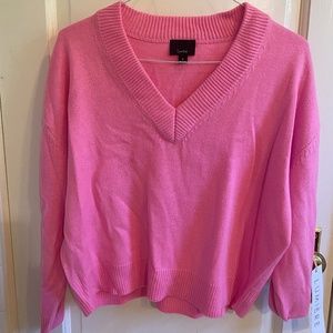 Lumiere V-Neck Pink Sweater